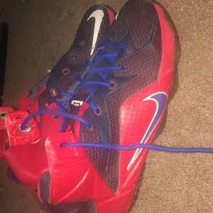 Blue and red lebrons